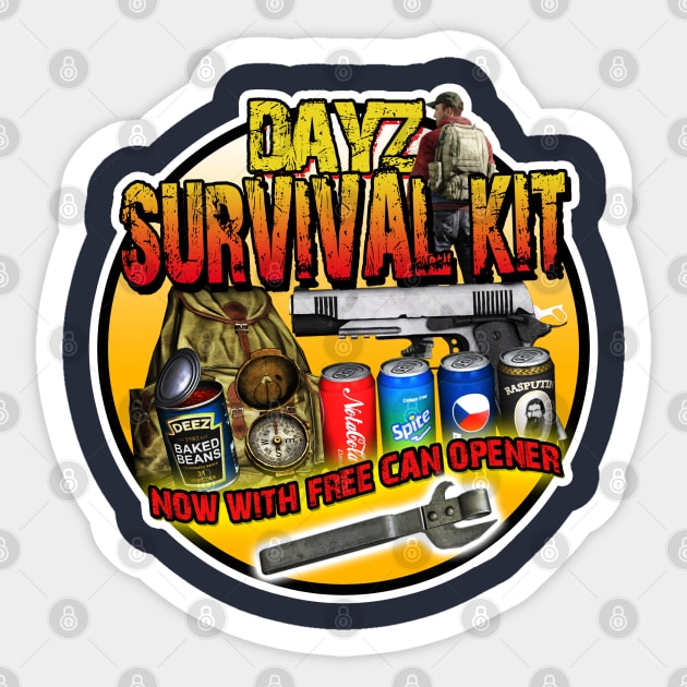 Zombie Survival Kit Sticker by Meta Cortex